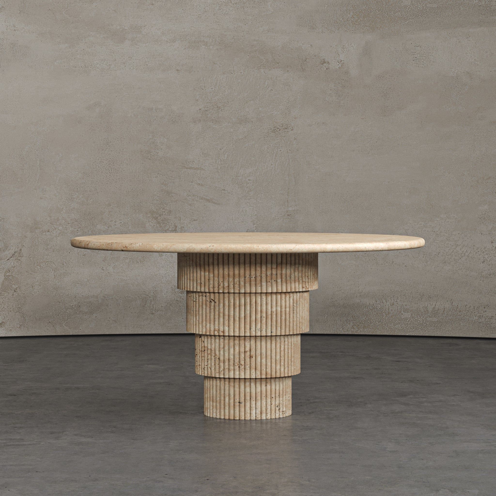 Tihki for a covered terrace or suite. collected form visual